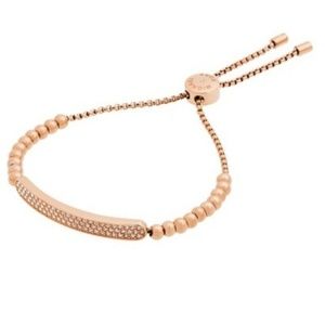 NWOT MK Rose Gold Logo Bracelet